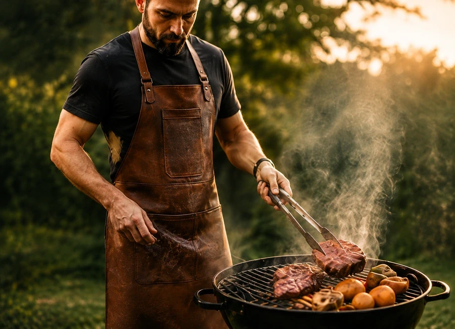 Kožené darčeky pre grilmajstra