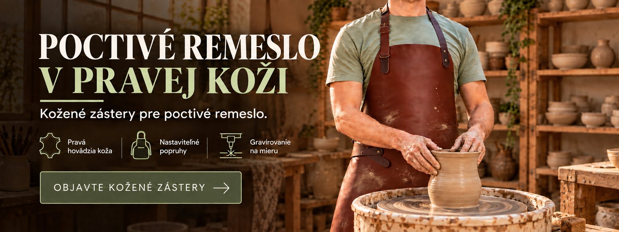 Kožené zástery pre poctivé remeslo – objavte celú ponuku