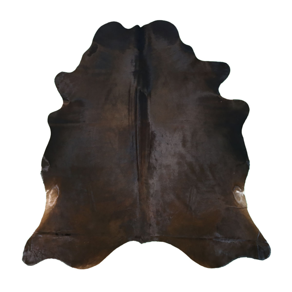 Tmavá hovädzia koža Dark 639, 215 × 190 cm – celkový pohľad